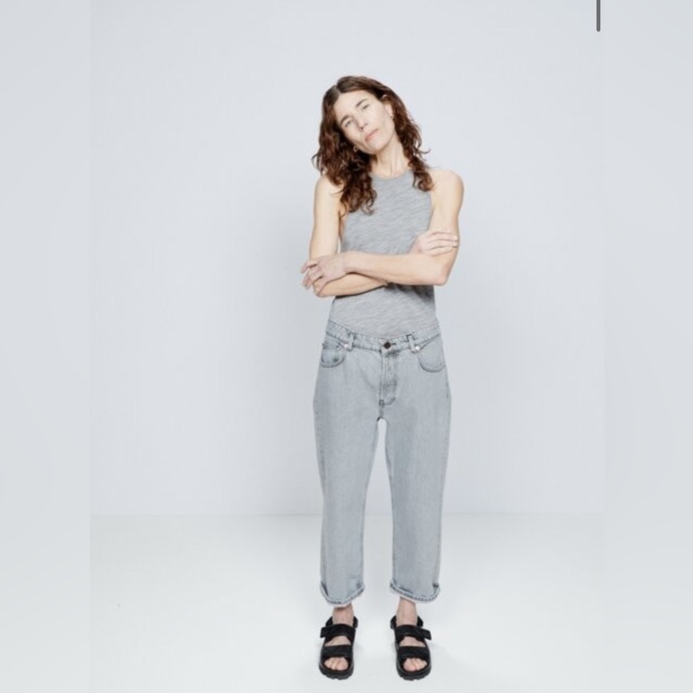 Raey Grey Boyfriend Jeans